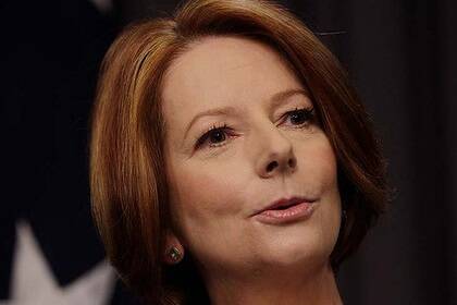 (Still) Prime Minister Julia Gillard.