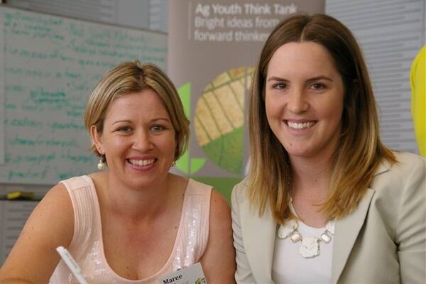 Monto cattle producer Maree Perkins, and UQ student Marguerite Donaldson, Capella, attended the Ag Youth Think Tank.