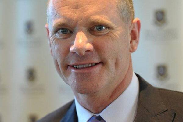 Premier Campbell Newman at the launch on Tuesday.