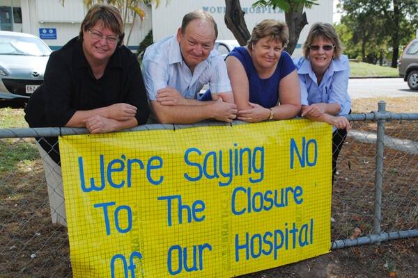 Concerned Moura community members Debbie Elliot, Trev and Teresa Evans and Kris Jones say they are pleased with the outcome of the meeting.