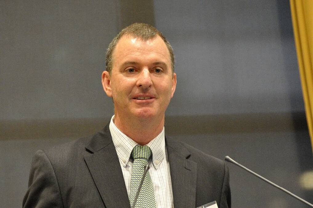 Queensland Sugar Limited CEO Greg Beashel addressing the Rural Press Club on Wednesday.