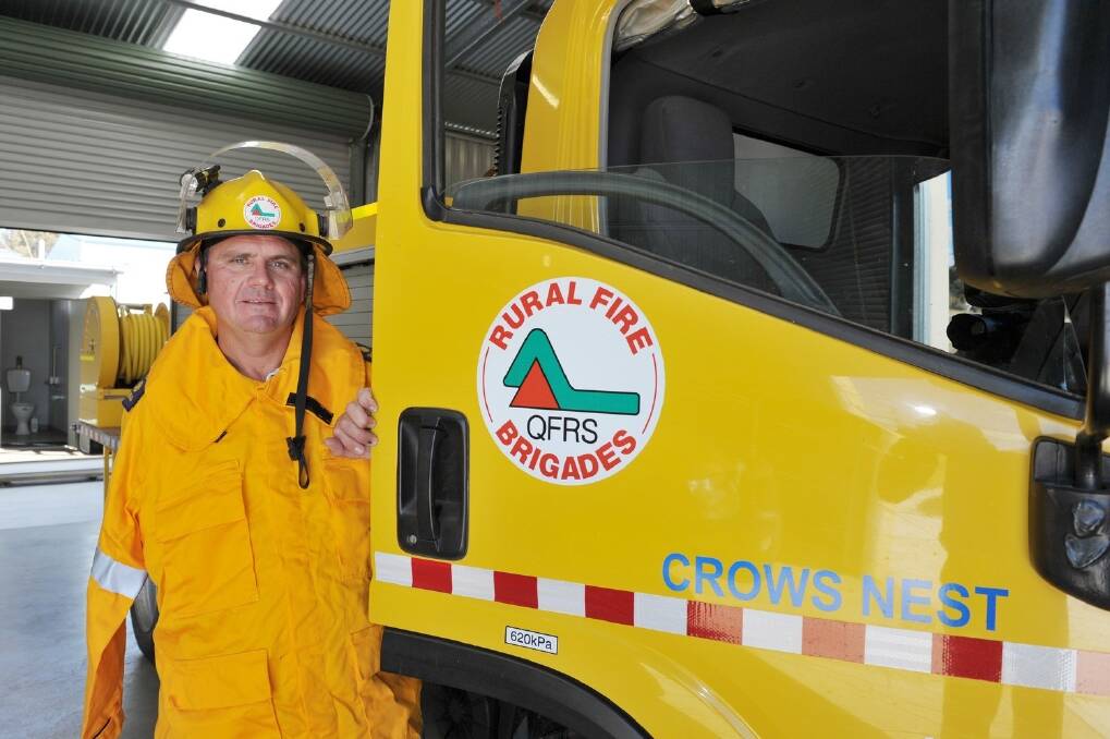 Crows Nest rural fire brigade first officer Aaron Cook.