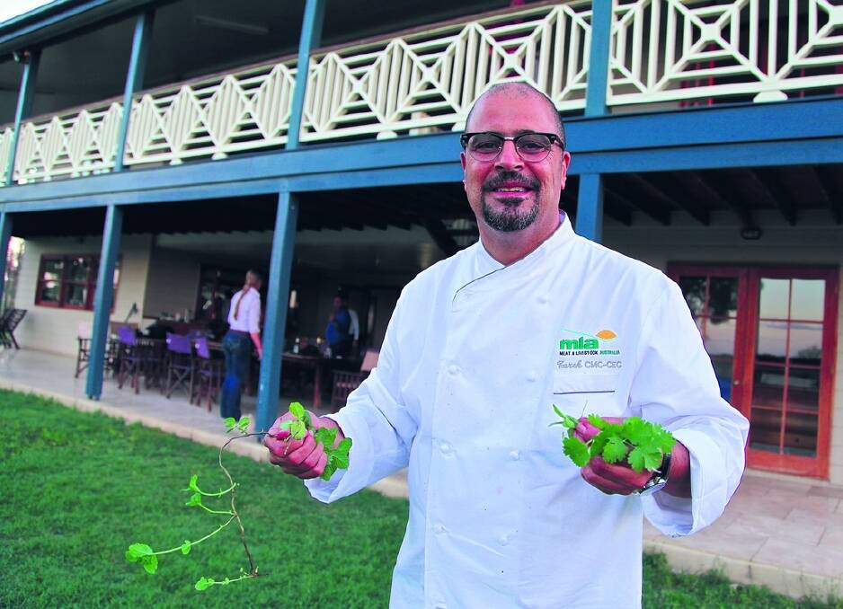 Master chef Tarek Ibrahim, from Dubai, in central Queensland for the paddock to plate experience.