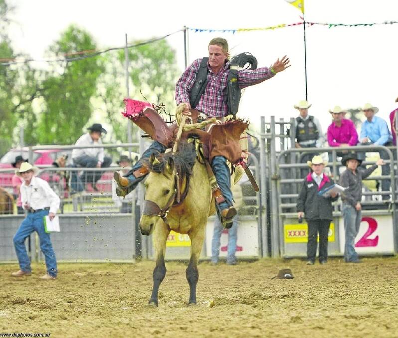 Millmerran rider John McNamee will compete in his hometown rodeo this weekend. - <i>Picture: DAVE ETHELL www.dephotos.com.au</i>