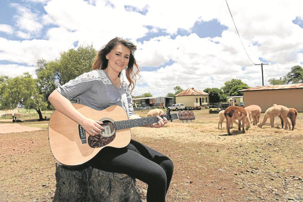 Country star Dana Hassall was inspired by her childhood on the family farm at Kingsthorpe.