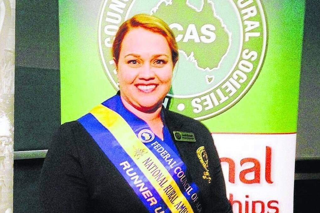 Queensland's Sarah Hannah was named runner-up at the Australia/New Zealand Rural Ambassador Awards on the weekend.