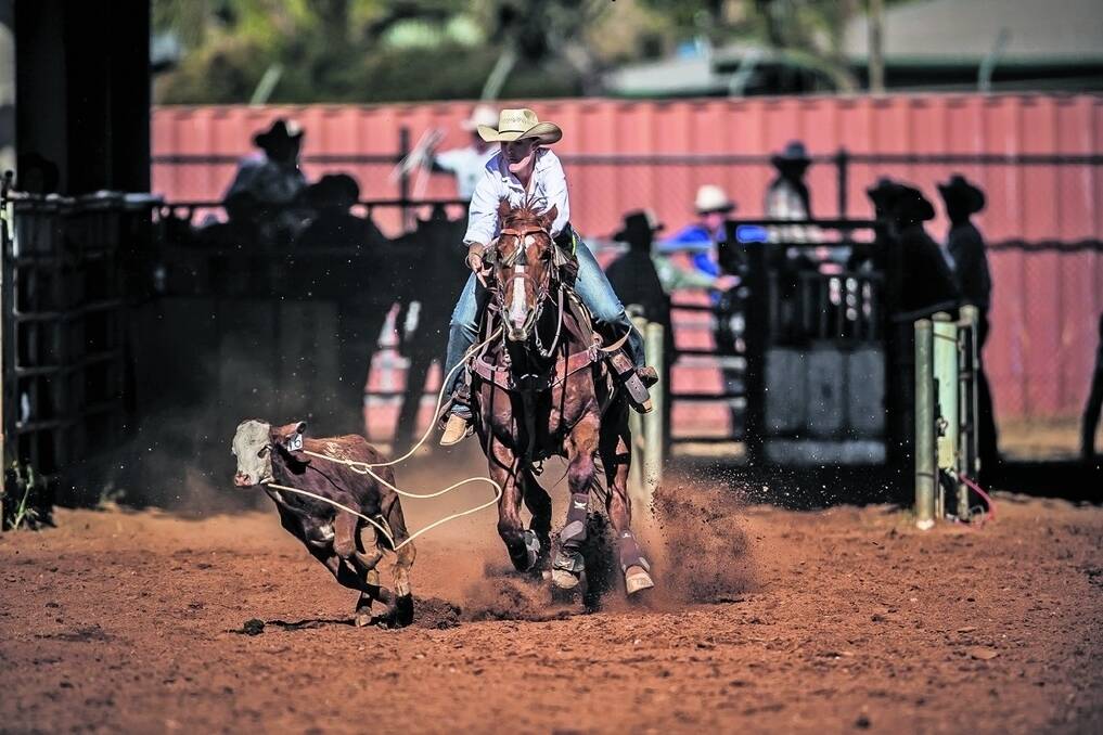 WARRA cowgirl Jane Fay will be favourite for the open breakaway roping at the Bundaberg Show Rodeo on Friday night. - <i>Picture: STEPHEN MOWBRAY - www.stephenmowbrayphotography.com</i>