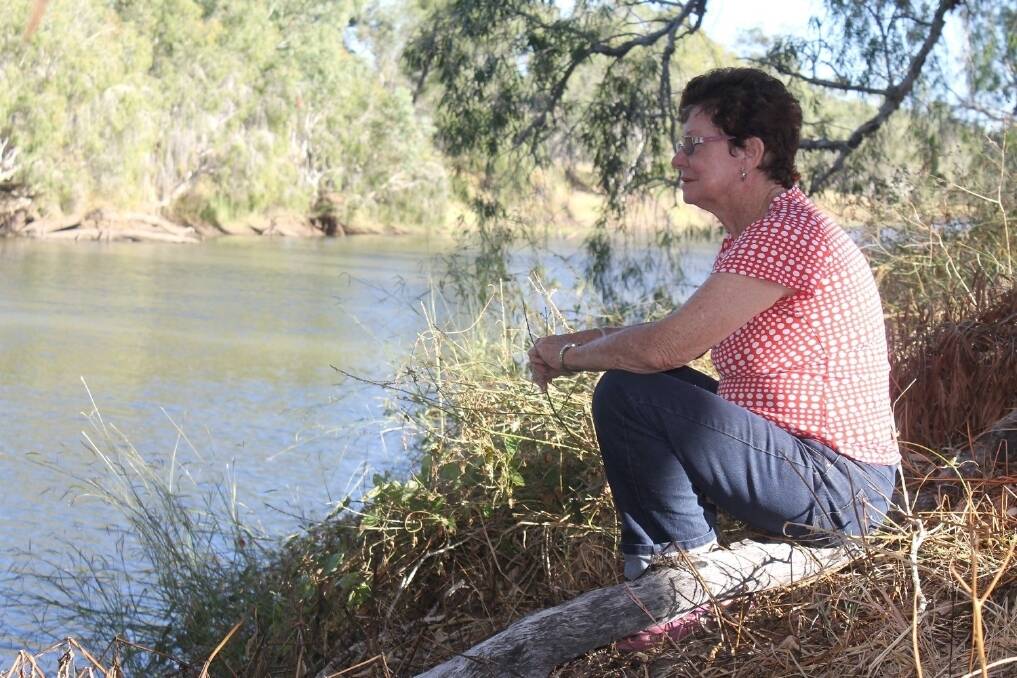 Terry Ann Cranwell spends many hours on the riverbank at her Ellendale property pondering ways of assisting debt-ridden fellow graziers.