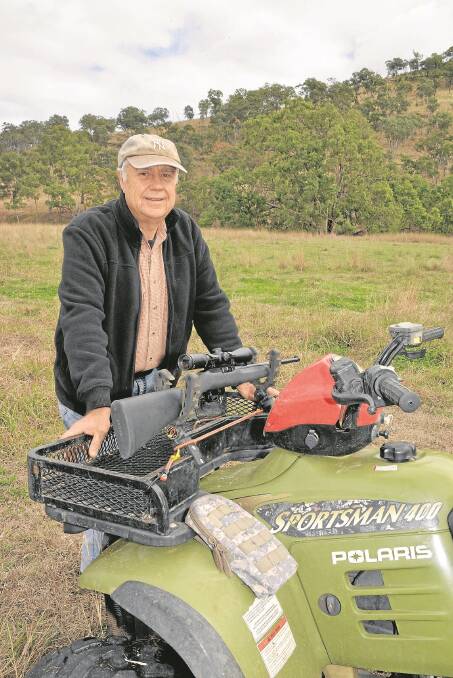 Shooters Union Queensland president Graham Park on his property near Warwick. He says owners cop the blame  for any gun thefts but, “Let’s blame the criminal instead”. – <i>Picture: SARAH COULTON.</i>