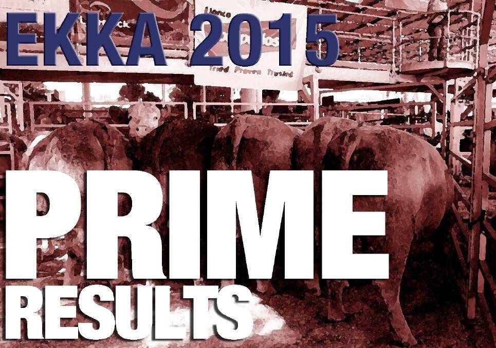Ekka 2015 prime beef results
