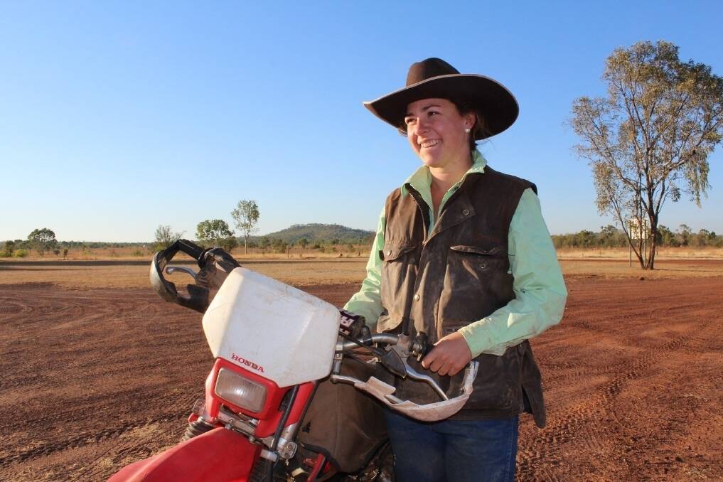 19-year-old Erin Horsnell first got her taste of farmlife on her uncle's property. <i>Picture: ANDREA CROTHERS.</i>