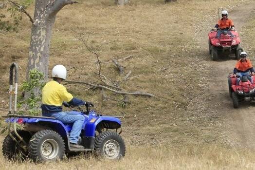 A coroner recommends children be banned from riding adult-sized quad bikes in Queensland. <i>Picture: PETER STOOP.</i>
