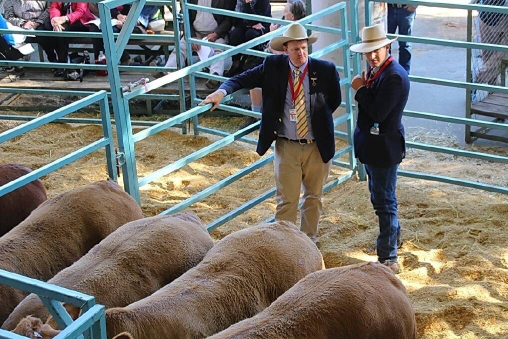 Judges Troy Setter, Consolidated Pastoral Company, and Steve Martin, Myona, Coonamble.