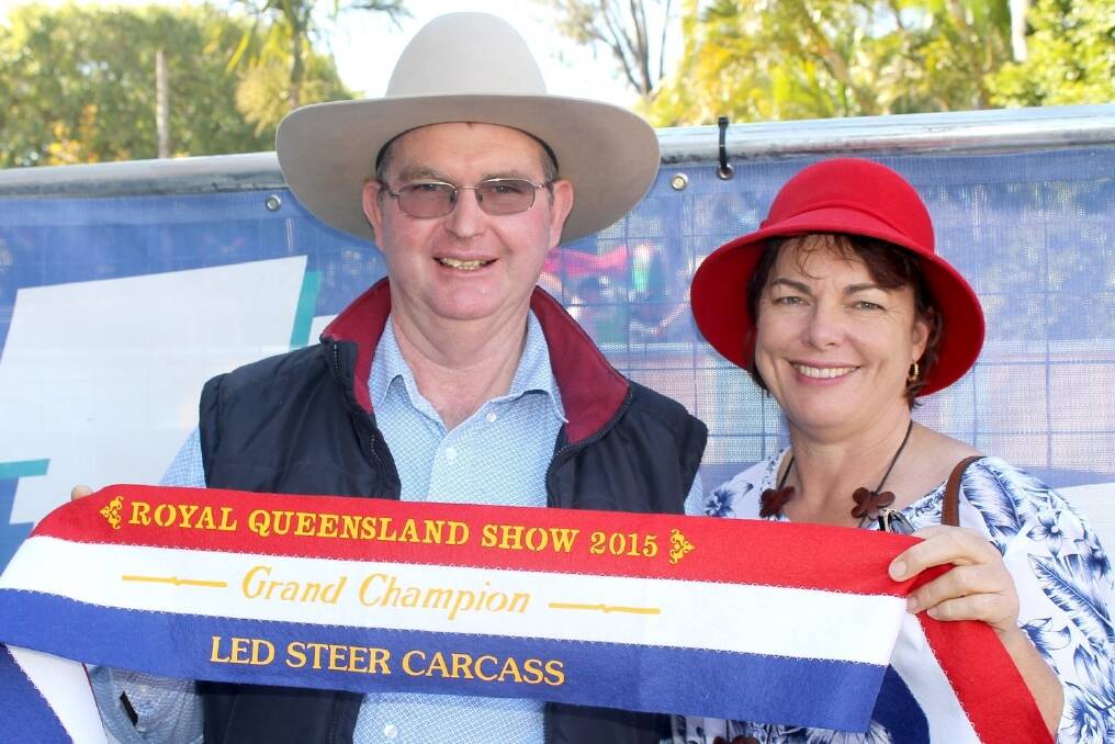 Murray and Nicole Nicholls, Kyogle, have won at the Ekka with their led steers before but 2015 is the first year they've cracked the grand championship in the carcase competition.