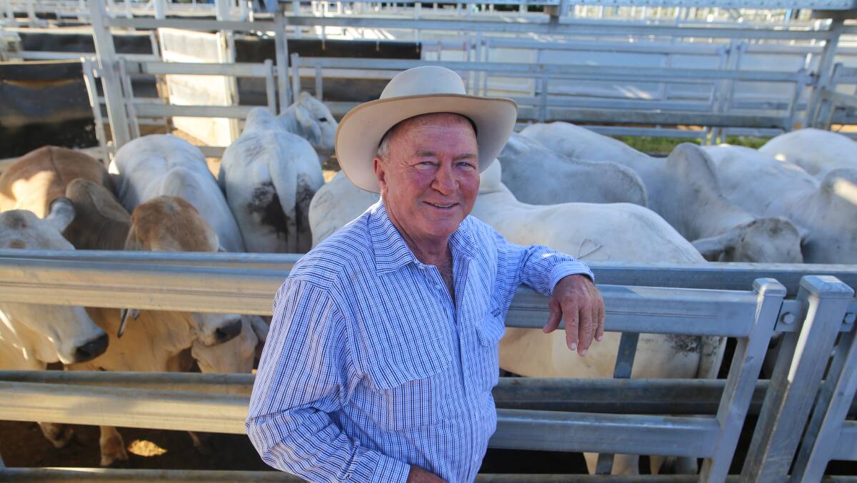 Stewart Nobbs, Yoman Cattle Co, Moura, with the grand champion steers and champion pen of crop/pasture fed steers. And that smile says it all.