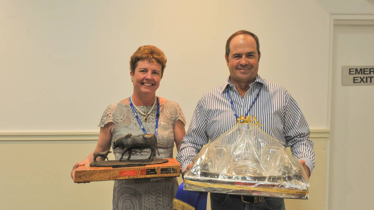 WINNING BIG: Most Successful Exhibitor winners Julie and David McCamley, Palmal, Dingo. Photo - Kelly Butterworth.  
