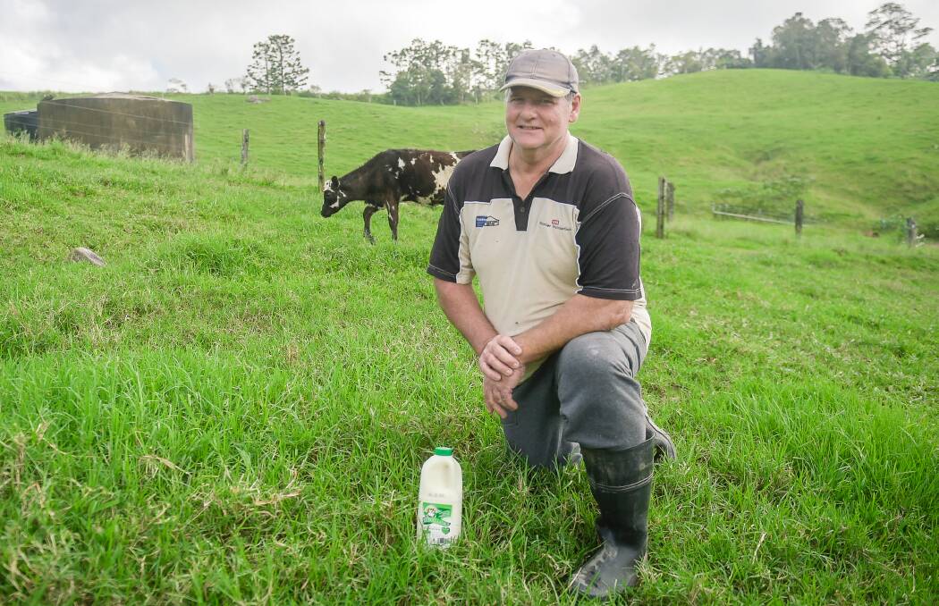 Dale Fortescue, Eungelladale, is as proud as punch of his newly launched business, which is the only one pasteurising milk in the region. Photo - Kelly Butterworth. 