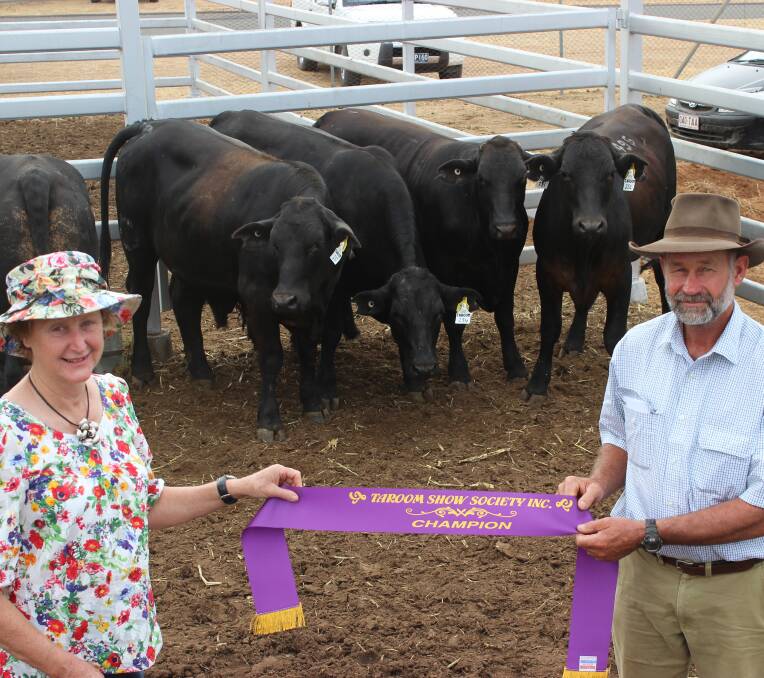 Success: Erica and Harry Perrett, Cattle Downs, Taroom, said high quality exhibits made entering cattle a good challenge.