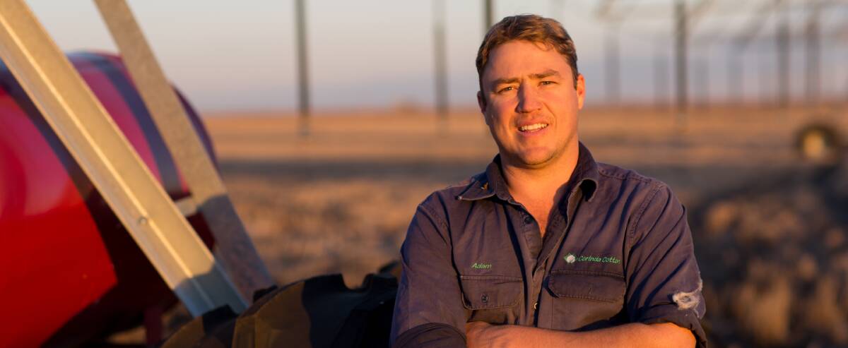 New ways: Adam McVeigh, Dalby, believes technological advances have made the future of farming for young people entering the agricultural industry far brighter regardless of the pressures of an unpredictable climate.