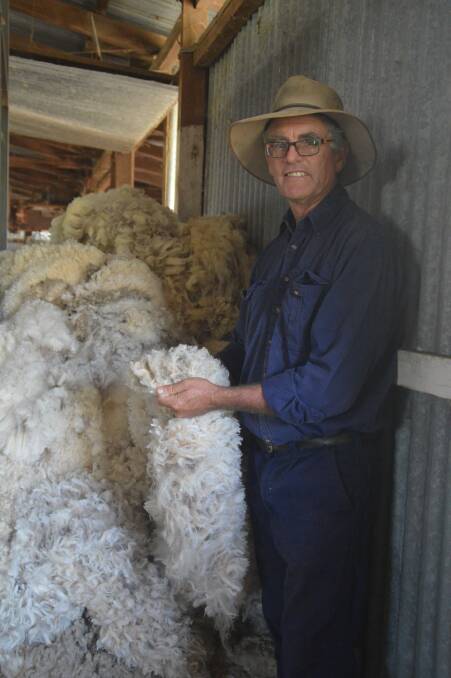 Way forward: James Hetherington, Nindi-Thana, Dirranbandi, is hoping the purchase of sheep self feeding bins will boost his production.
