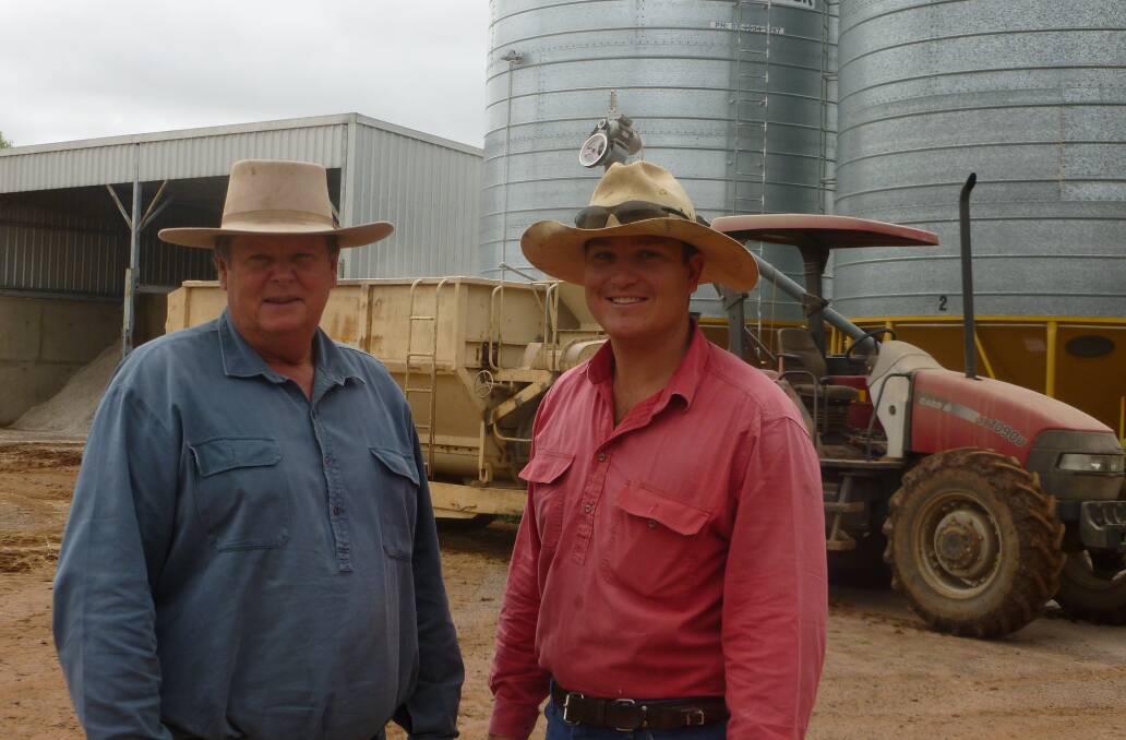 Aracadia Valley beef producers Sam and Andrew Crowther, Harrow, finish all cattle through the on-property 650SCU accredited feedlot. 