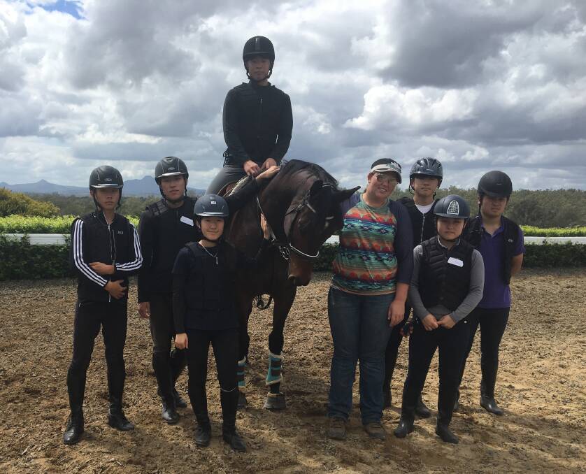 Korean Horsemanship students completed two weeks of hands-on horse skills training with Holly Perrin, QATC Instructor at Kenallywood Stud, located at Coleychelle Farm.