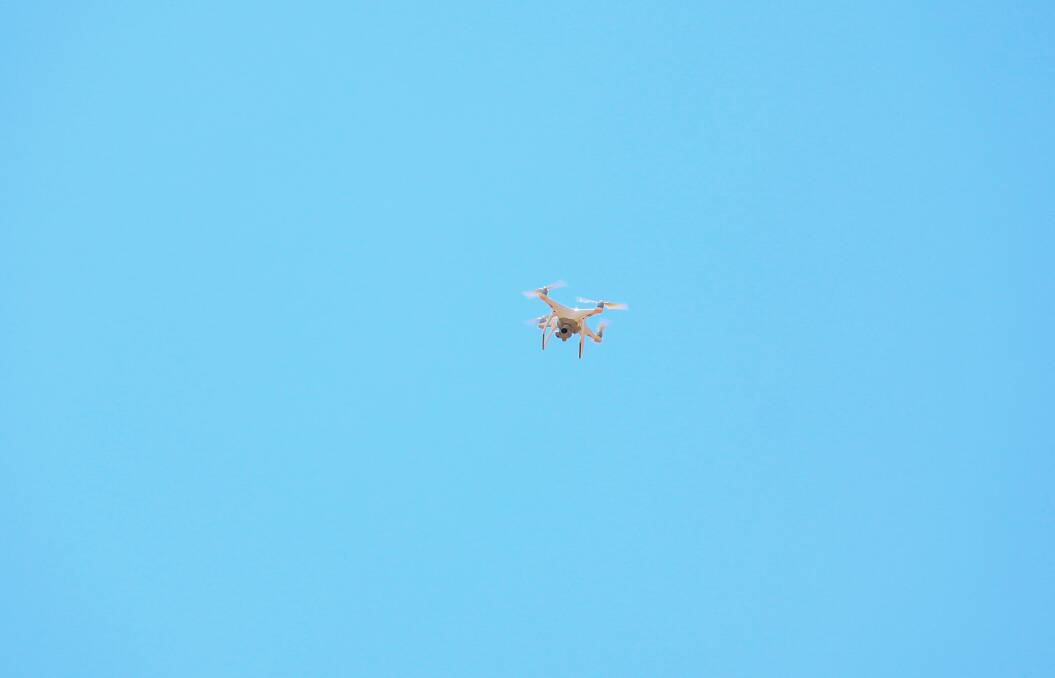 A drone was spotted flying around the Rockhampton airport as emergency flights were being conducted. File picture