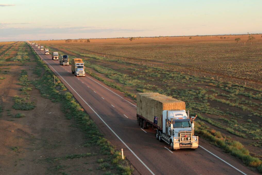 A convoy of trucks from the Burrumbuttock Hay Runners will arrive in Muttaburra next month.