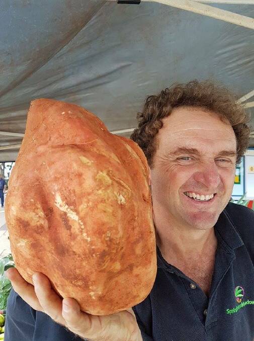 Cecilia Diaz-Petersen came across this giant find from a local vendor at the Maryborough Markets held every Thursday. Picture: Facebook