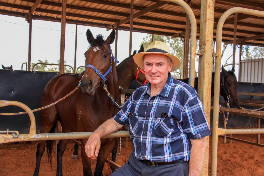 Quilpie Diggers Race Club patron, track coordinator and race horse owner Trevor Mead.