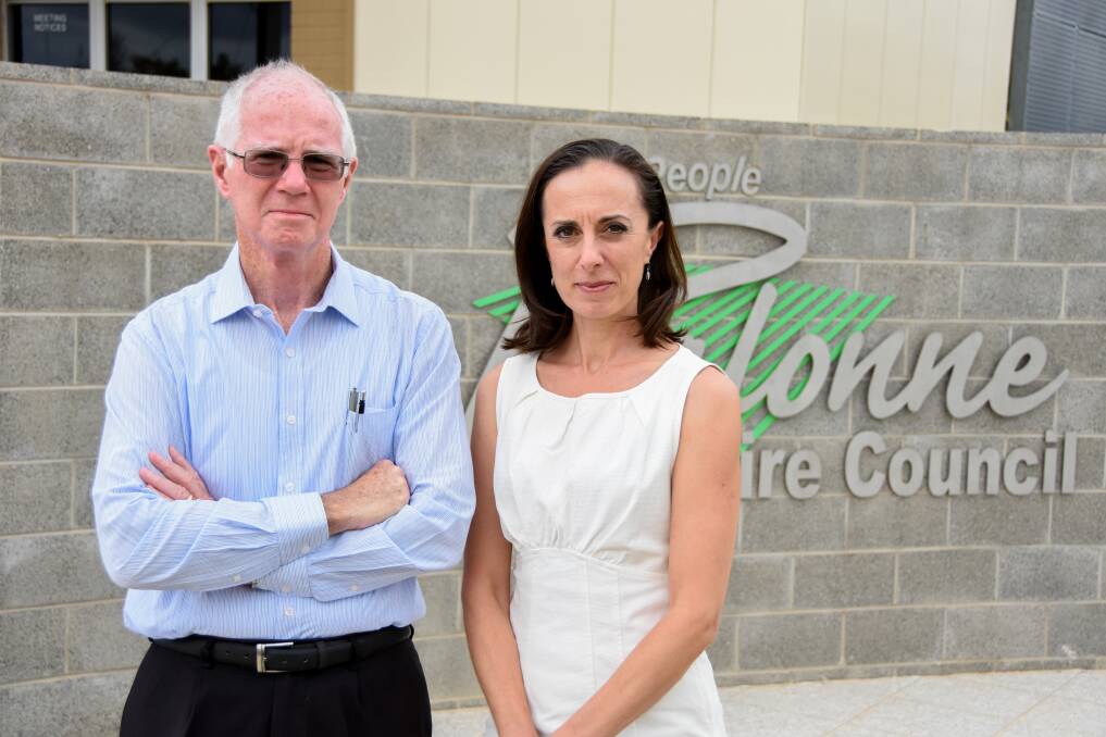 Balonne Shire Mayor Richard Marsh and Deputy Mayor Fiona Gaske travelled to Brisbane to meet with four Labor senators about the impending senate vote. 