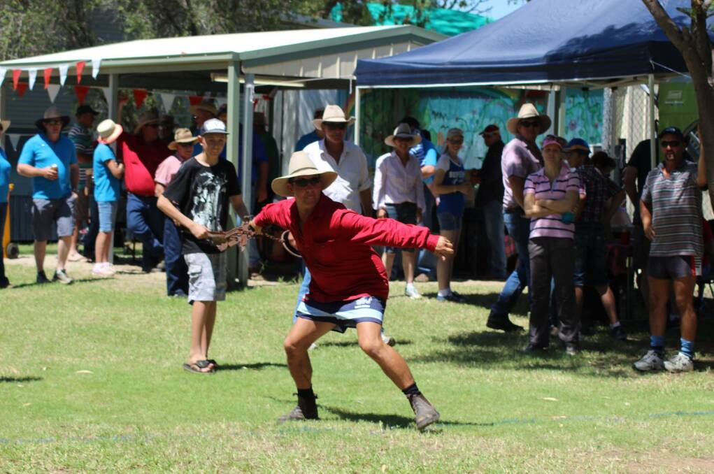 Dingo trap throwing at RED Day 2016 was a big hit. Picture: Supplied. 