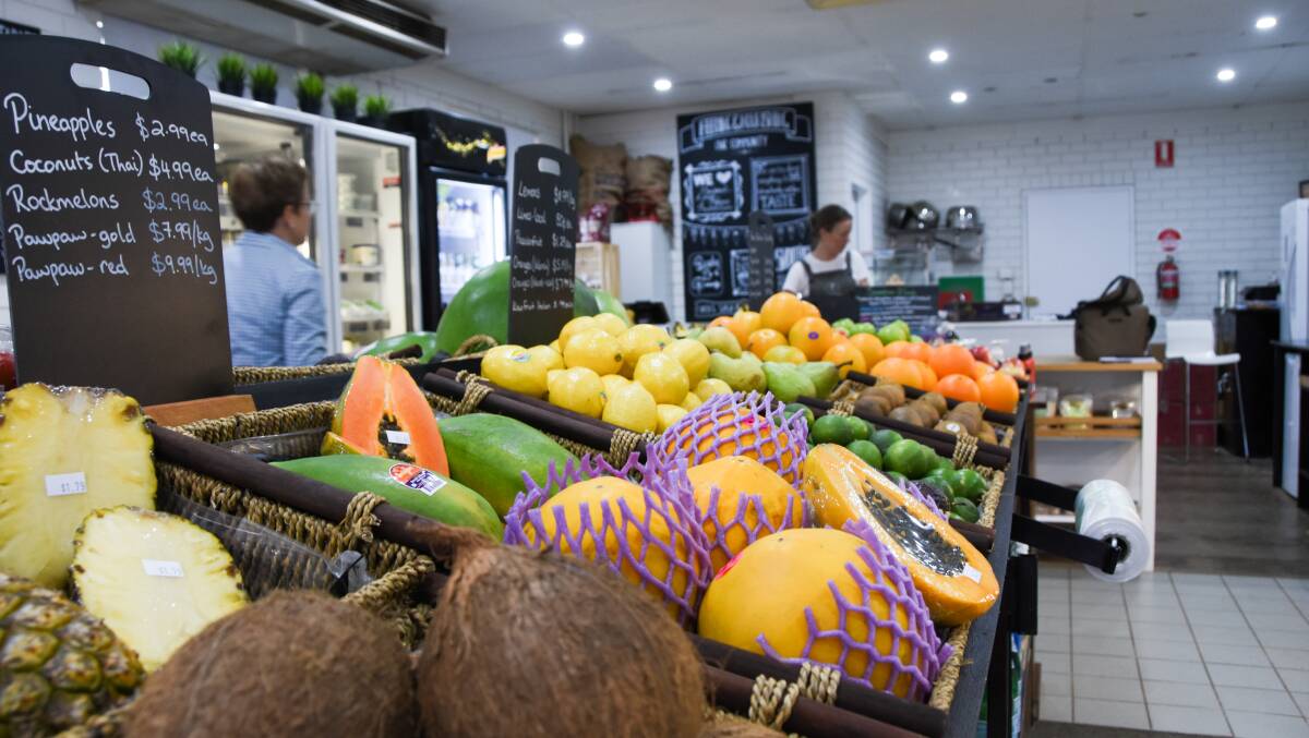 Ms Lomman offers fresh produce as well as eco cleaning and body products and smoothie and food offerings. 