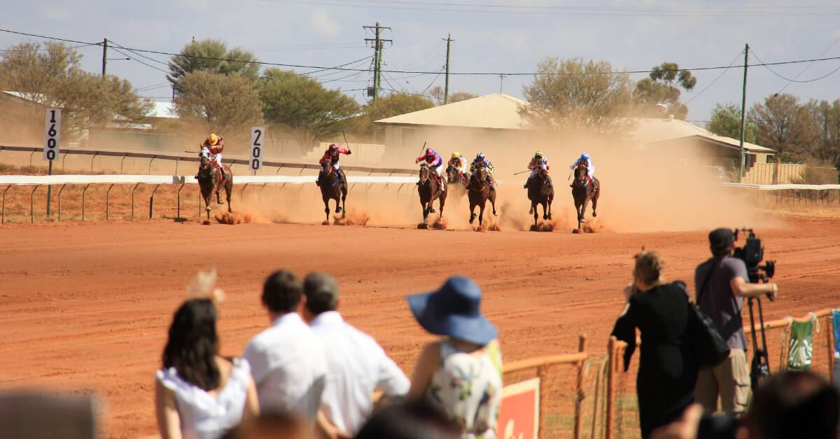 Jockey shortages are just one of the issues facing country races with only three jockeys nominating for the Quilpie Centenary Cup on Saturday. Eventually eight jockeys were sourced from as far as Mackay. Picture: Lucy Kinbacher