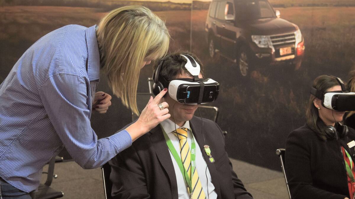 The immersive Paddock to Plate 360 video experience that simulates a guided tour of the beef industry. 