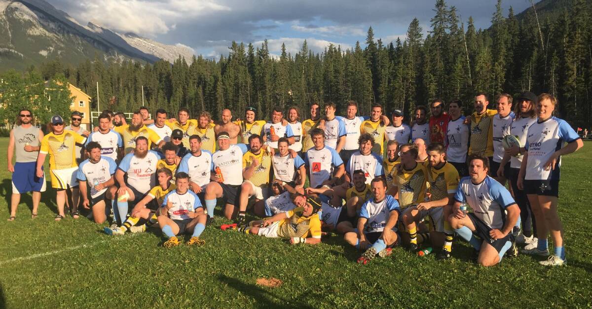 ON SONG: The Queensland Outback Barbarians and the Banff Bears.
