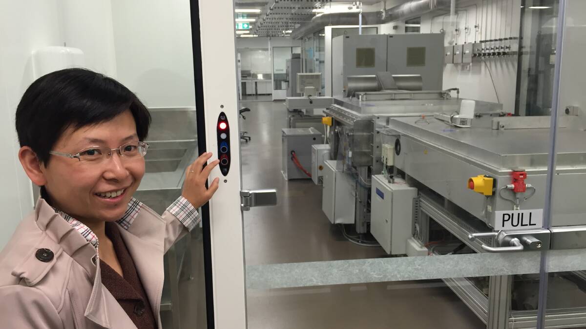 MADE IN THE SHADE: Associate Professor Baohua Jia at Swinburne’s Centre for Micro-photonics, where the energy saving glass will be developed.