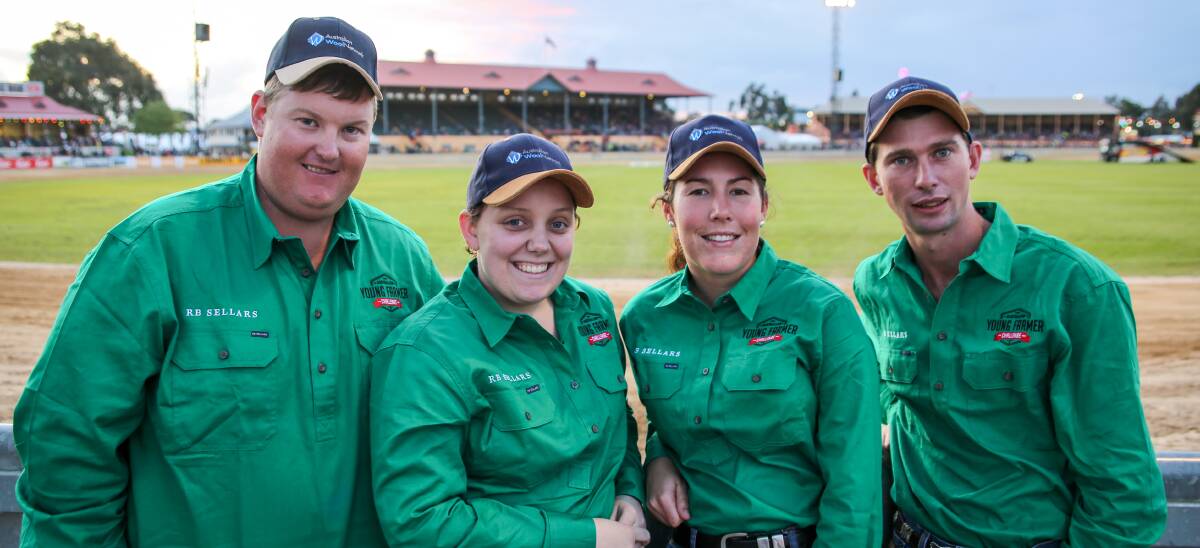 The Queensland Young Farmers Challenge team: Bob Walsh, Samara Hoffman, Melinda Cann and Leon Polzin.