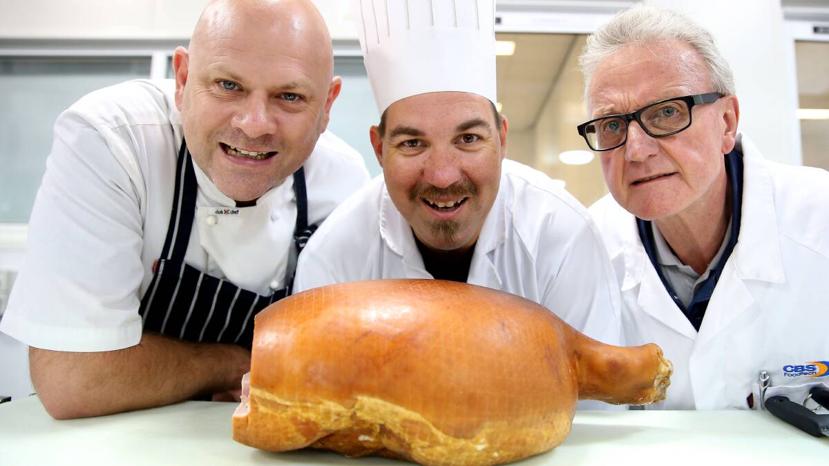Australian PorkMark Ham Award judges Paul McDonald, Simon Bestley and Horst Schurger assessed more than 140 hams in this year’s competition.