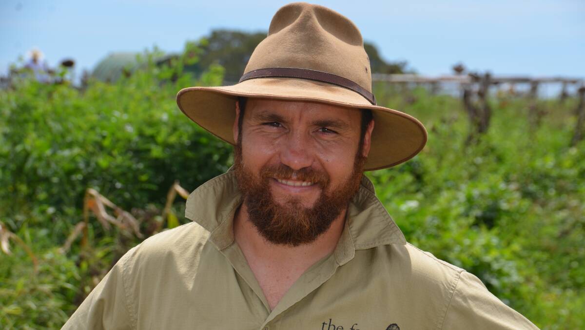MACHINE SAFETY: Johno Hunter, the general manager of The Farm at Byron Bay is passionate about educating people on how to safely operate tractors.