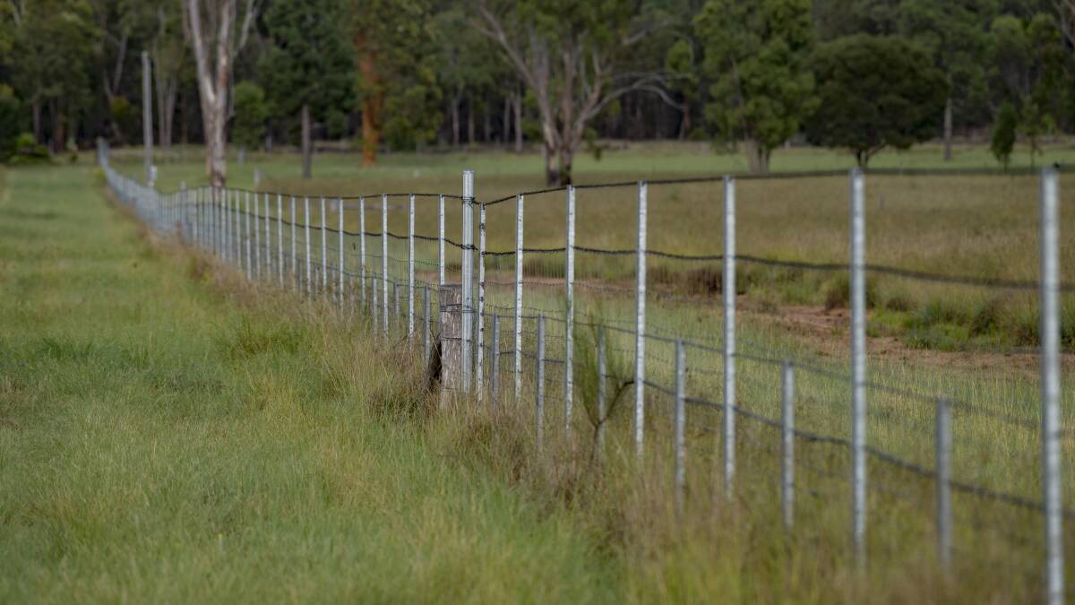 The near new boundary fence is mainly 2m high Clipex and Waratah exclusion fencing.