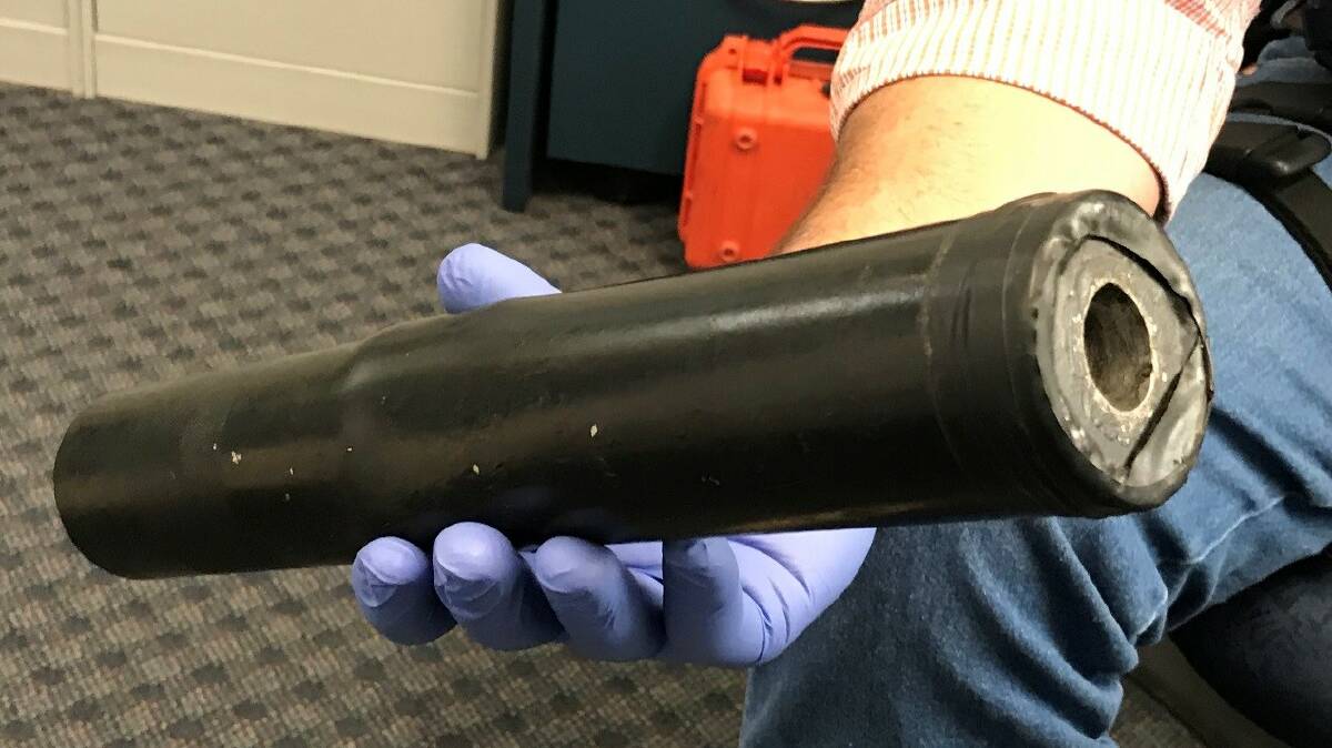 Police have seized a suppressor - a category R weapon - at Longreach. 