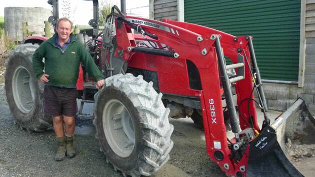HEAVY DUTY: The MF 4708 quality, features and affordability make a great all-rounder for Tomarata dairy farmer, Brian Mason. 