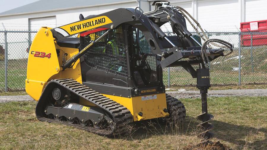 WILLING WORKER: New Holland has added the C234 compact track loader to its range.