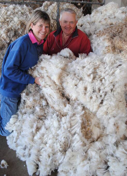 SHEAR SUCCESS: Sally and Sandy Smith, Allendale, Gore say there is no going back from an eight month shearing cycle. 