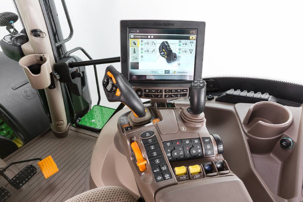 The CommandPRO joystick is available as an option on both the 6230R and 6250R.