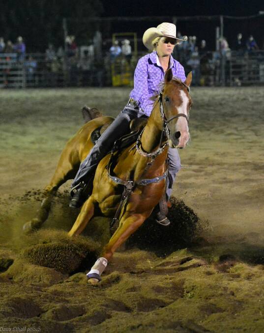 Cowgirl Cheyenne Whitwell will be one of many competing for points at the St George Show Rodeo. Picture: Dave Ethell