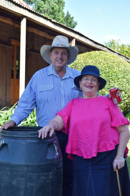 Family members and volume buyers David Jefferis and Dianne Priddle from Berwick Stud, Oakey.