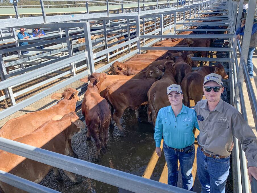 Alan Symonds and Jessica Clinch, Mt Flora Cattle Co, Nebo. Pictures: Hayes & Co.