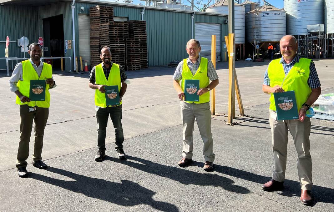 Queensland Department of Agriculture and Fisheries researchers Raj Jagadeesan, Manoj Nayak, Philip Burrill and Greg Daglish all worked on the pulse storage guide. 
